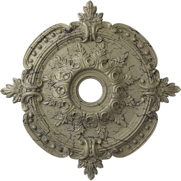 Ekena Millwork Benson Classic Medallion (Canopies up to 6 1/2"), 28 3/8"OD x 3 3/4"ID x 1 5/8"P, Castle Stone CM28BECSC - main